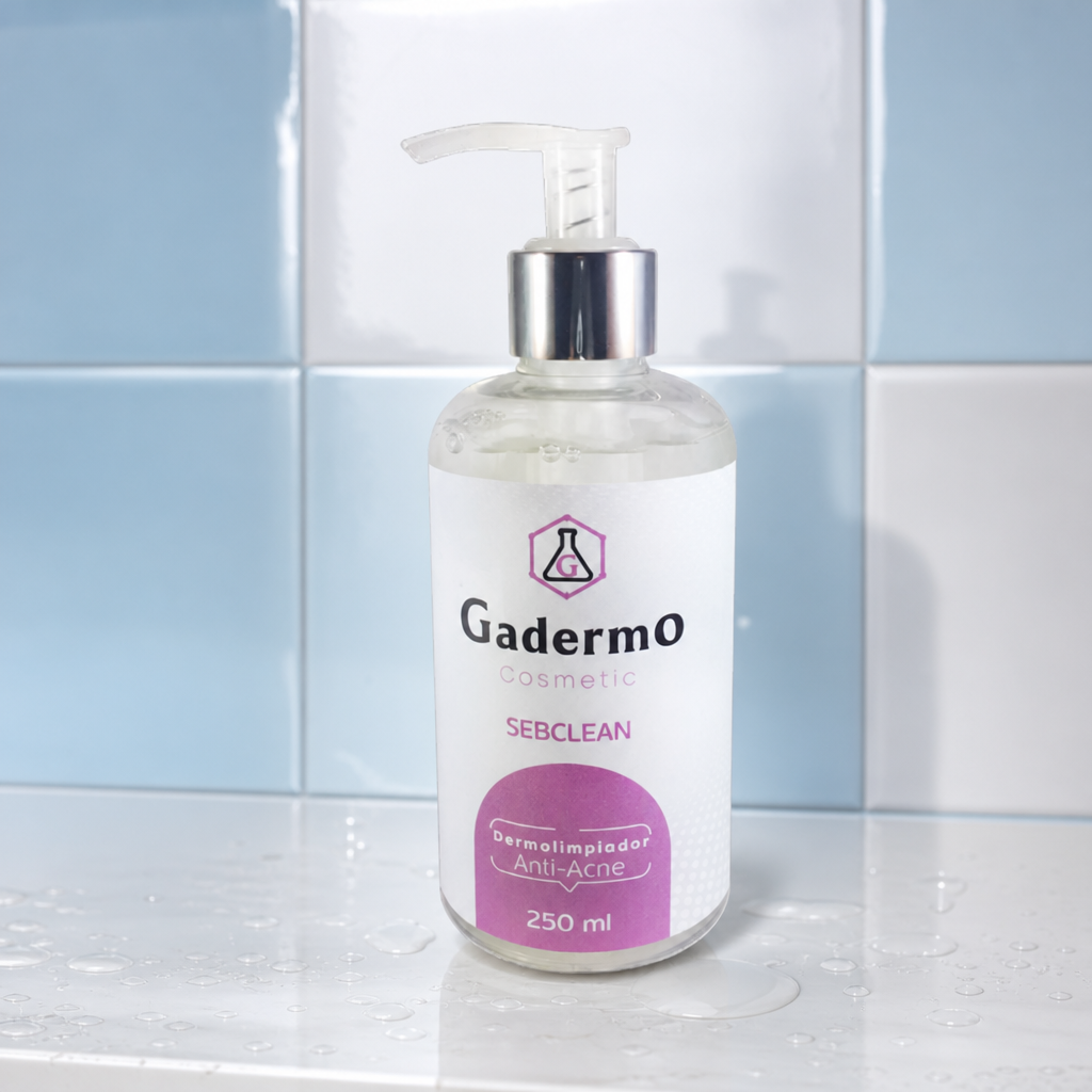 GADERMO SEBCLEAN dermolimpiador 250ml — foto de ambiente tratamientos para acné | Supiel