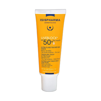 ISISPHARMA UVEBLOCK fps50+ toque seco tono claro 40ml (fondo limpio)
