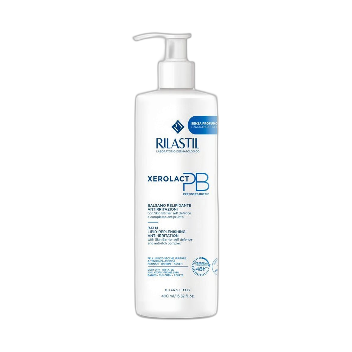 RILASTIL XEROLACT PB BALM LIPID REPLENISHING ANTI-IRRITATION 400ML (fondo limpio)