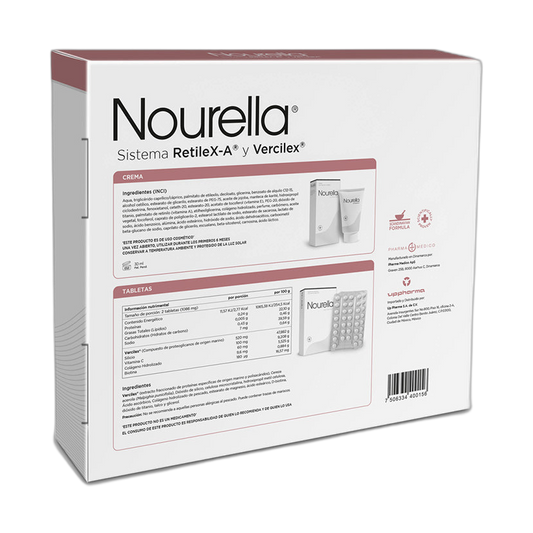 NOURELLA Kit - Crema 30ml + Tabletas 60 tabs (fondo limpio)