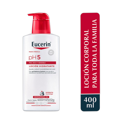 EUCERIN pH5 Loción hidratante 400ml (fondo limpio)