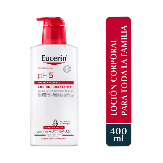 EUCERIN pH5 Loción hidratante 400ml (fondo limpio)