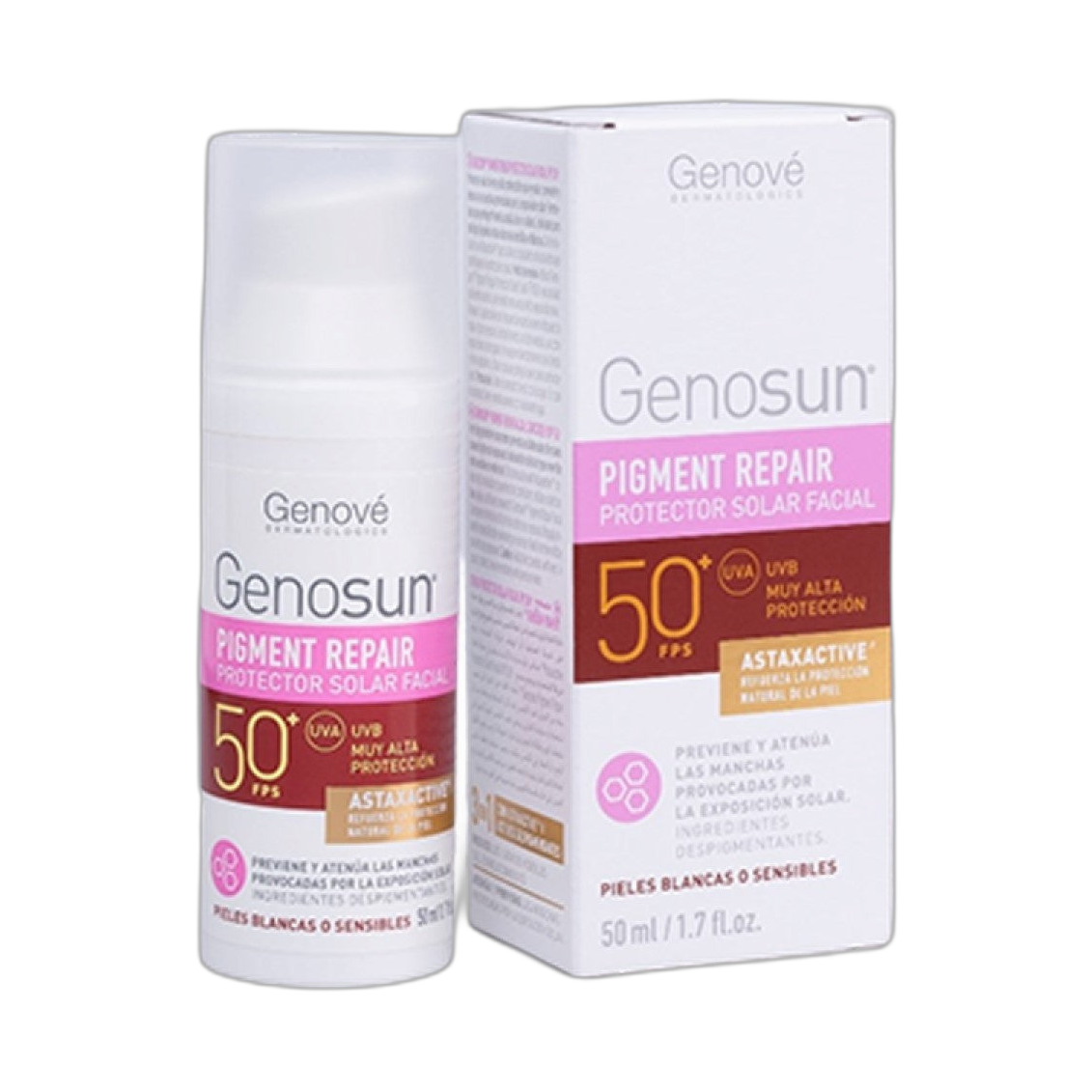 GENOVÉ Genosun pigment repair fps50+ 50ml (fondo limpio)