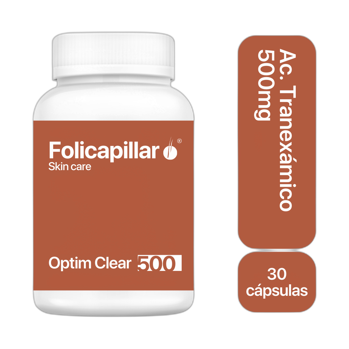 FOLICAPILLAR A. Tranexámico 500mg | 30caps — suplementos herbales de FOLICAPILLAR | comprar en Supiel