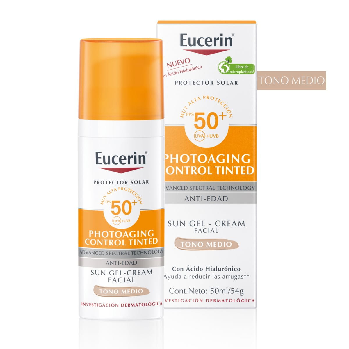 EUCERIN Sun Face Photoaging control tono claro fps50+ 50ml (galeria oficial EUCERIN)