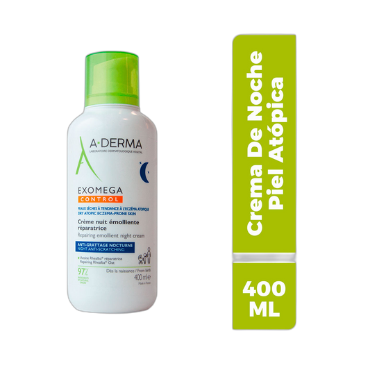 ADERMA Exomega control de noche 400ml (fondo limpio)