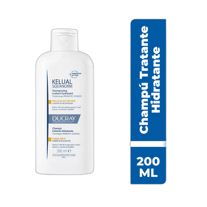 DUCRAY Squanorm shampoo caspa seca 200ml (fondo limpio)