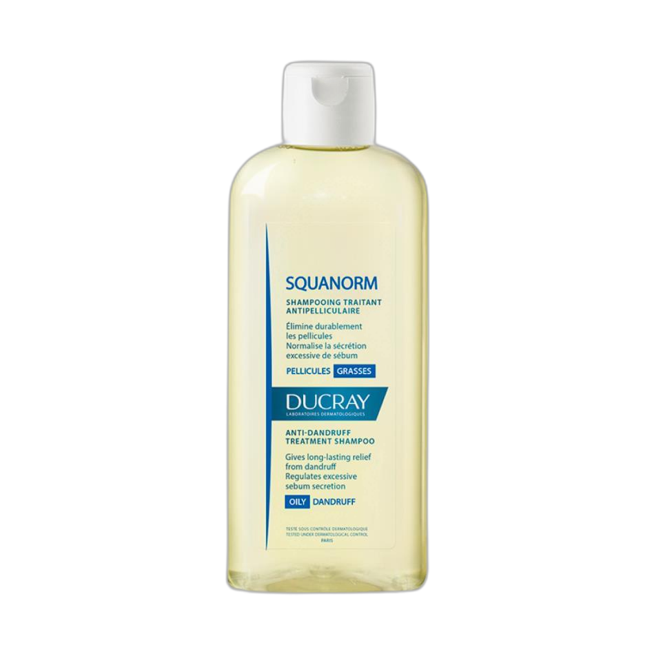 DUCRAY Squanorm shampoo anticaspa grasa 200ml (fondo limpio)