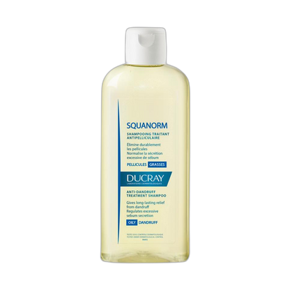 DUCRAY Squanorm shampoo anticaspa grasa 200ml (fondo limpio)