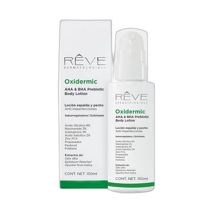 RÉVE Oxidermic prebiotic body lotion 150ml (fondo limpio)