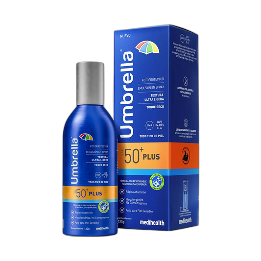 Umbrella Plus Pantalla + Filtro Solar Spray 120G (fondo limpio)