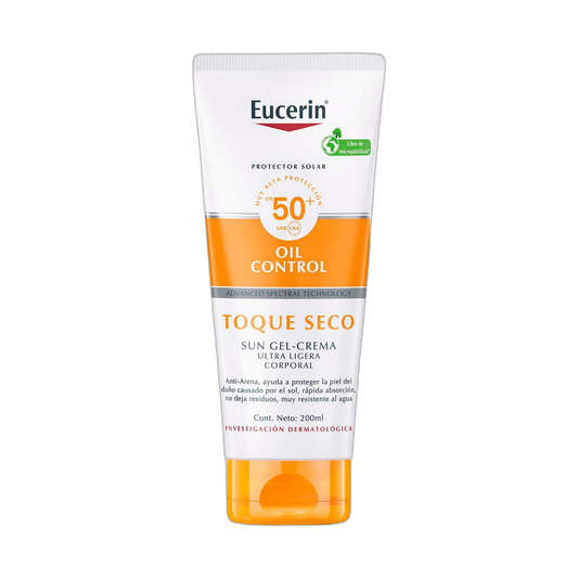 EUCERIN Sun oil control corporal toque seco 200ml (fondo limpio)