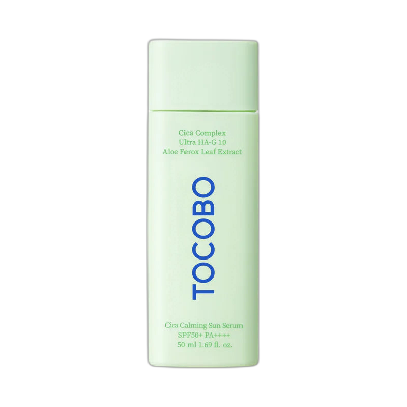 TOCOBO CICA calming sun serum SPF50+ PA++++ 50ml (fondo limpio)