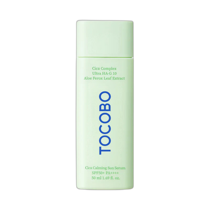TOCOBO CICA calming sun serum SPF50+ PA++++ 50ml (fondo limpio)