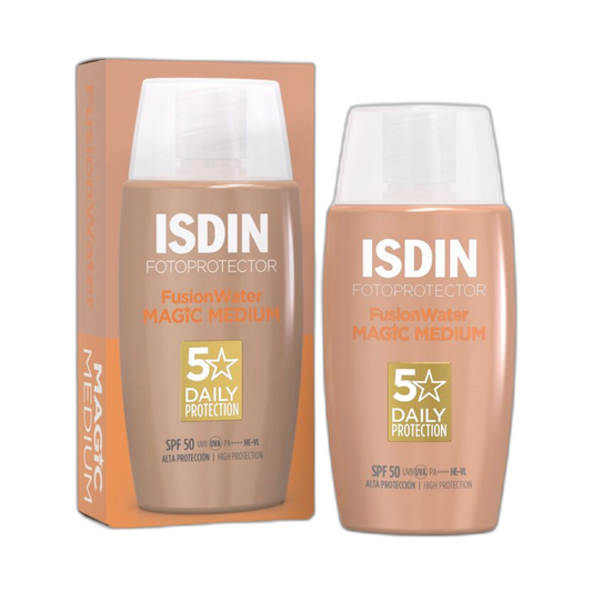 ISDIN FUSION WATER Magic medium FPS50+ 50ml (fondo limpio)