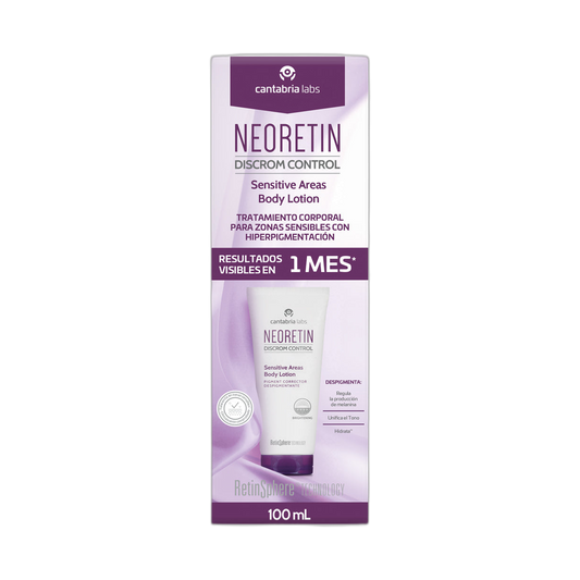 NEORETIN DC Sensitive areas body lotion 100ml (fondo limpio)