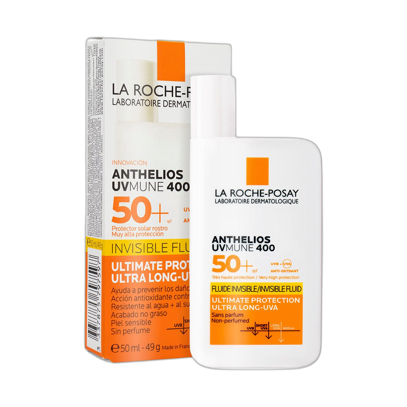 Outlet LRP ANTHELIOS UVMUNE 400 Fluido invisible FPS50+ 50ml (fondo limpio)