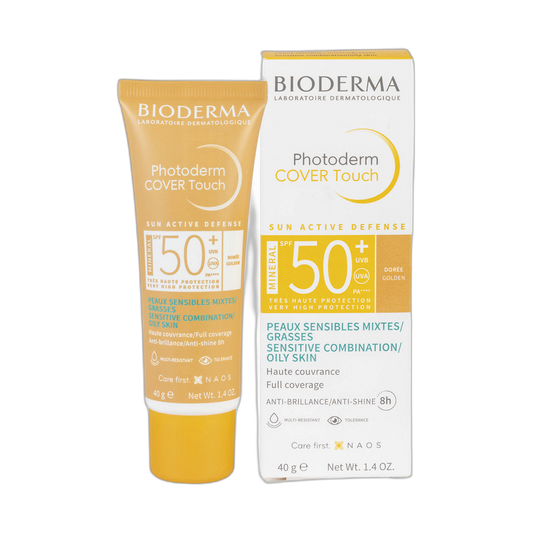BIODERMA Photoderm COVER Touch spf50+ Tono dorado 40ml (fondo limpio)