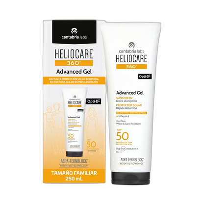 HELIOCARE 360 Advanced gel FPS50 250ml (fondo limpio)