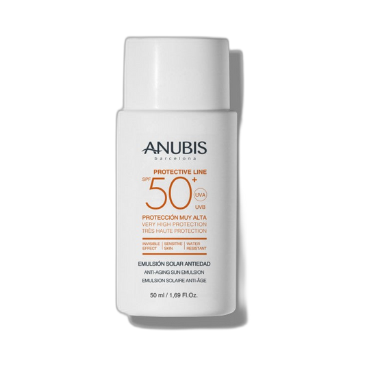 ANUBIS Anti-aging sun emulsion spf50+ 50ml (fondo limpio)