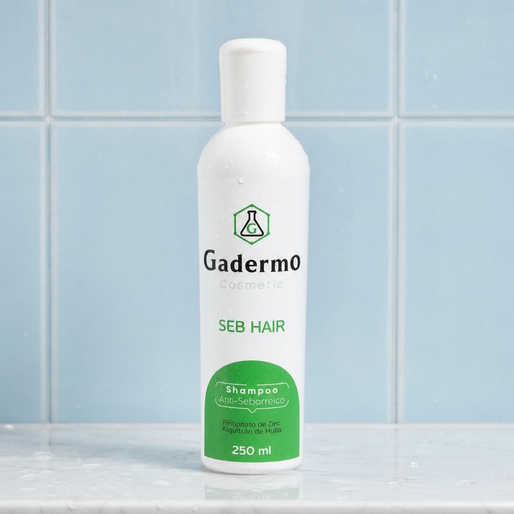GADERMO SEB HAIR shampoo 250ml — foto de ambiente shampoo | Supiel
