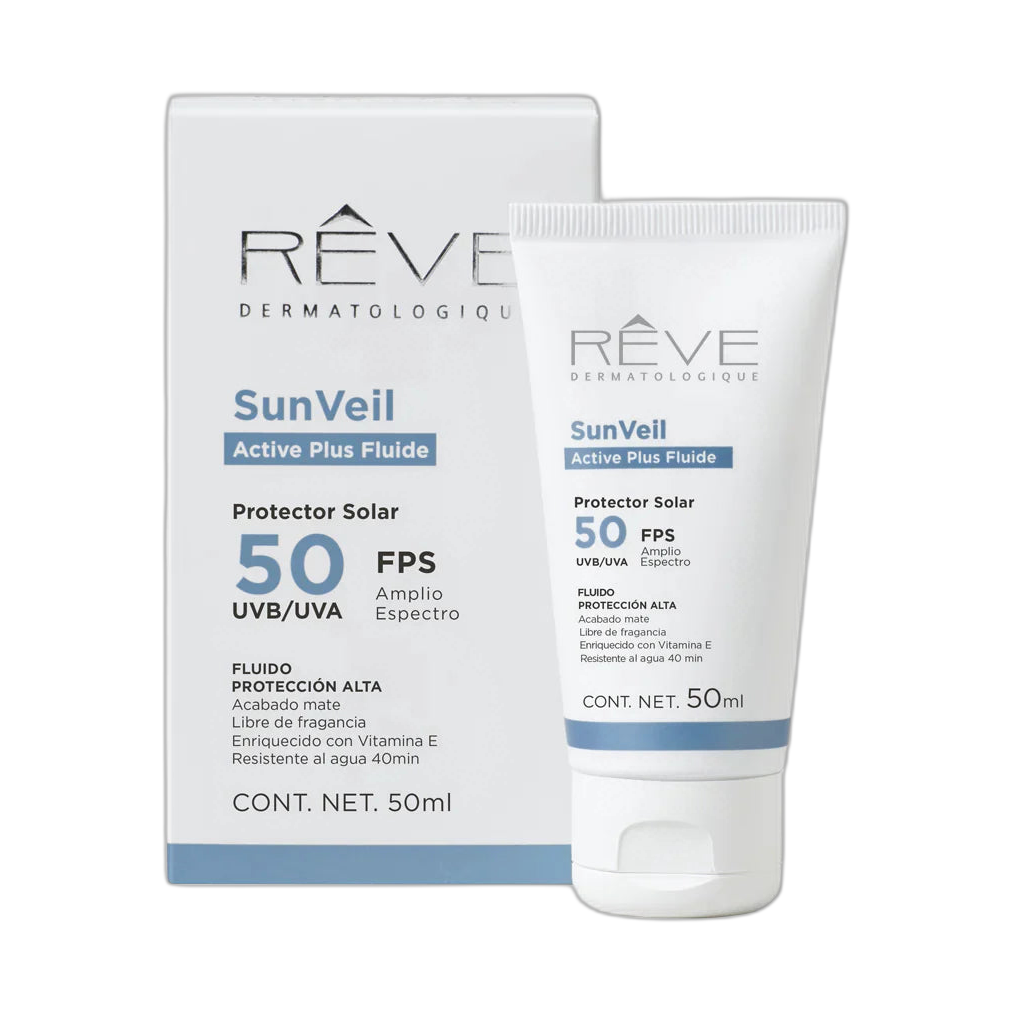 RÉVE SunVeil active plus fluide 50ml (fondo limpio)