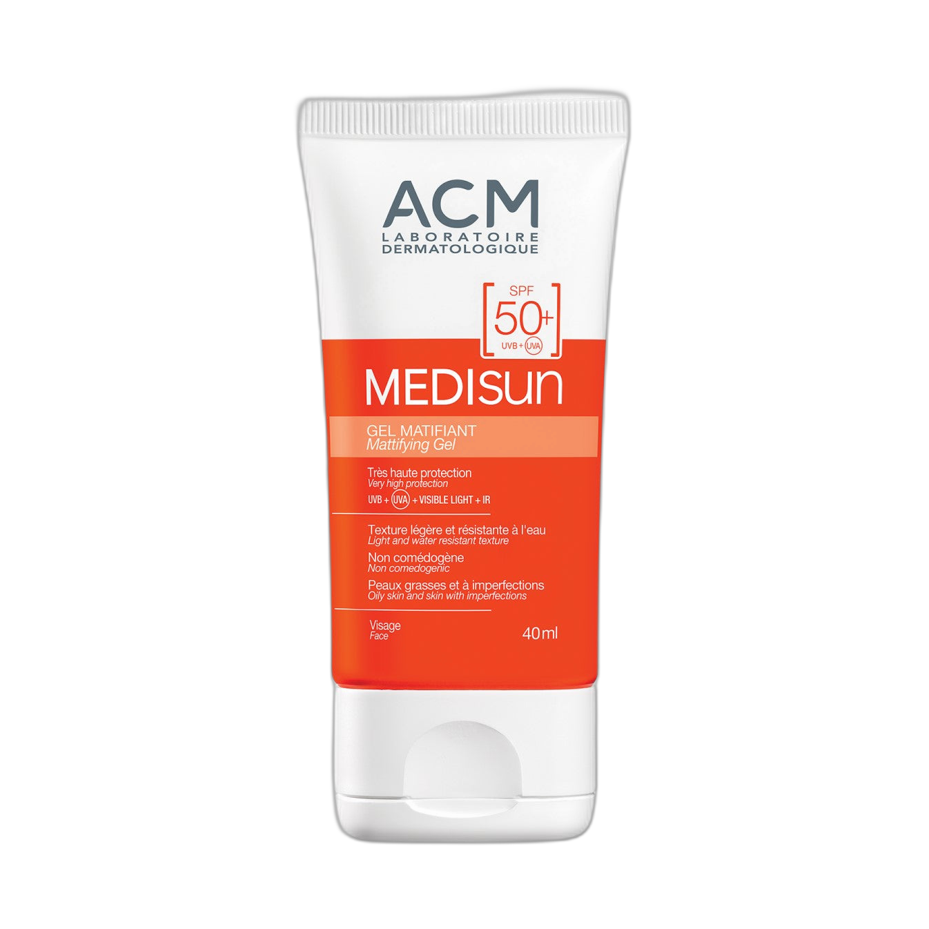 ACM MEDISUN Gel matificante spf50+ 40ml (fondo limpio)