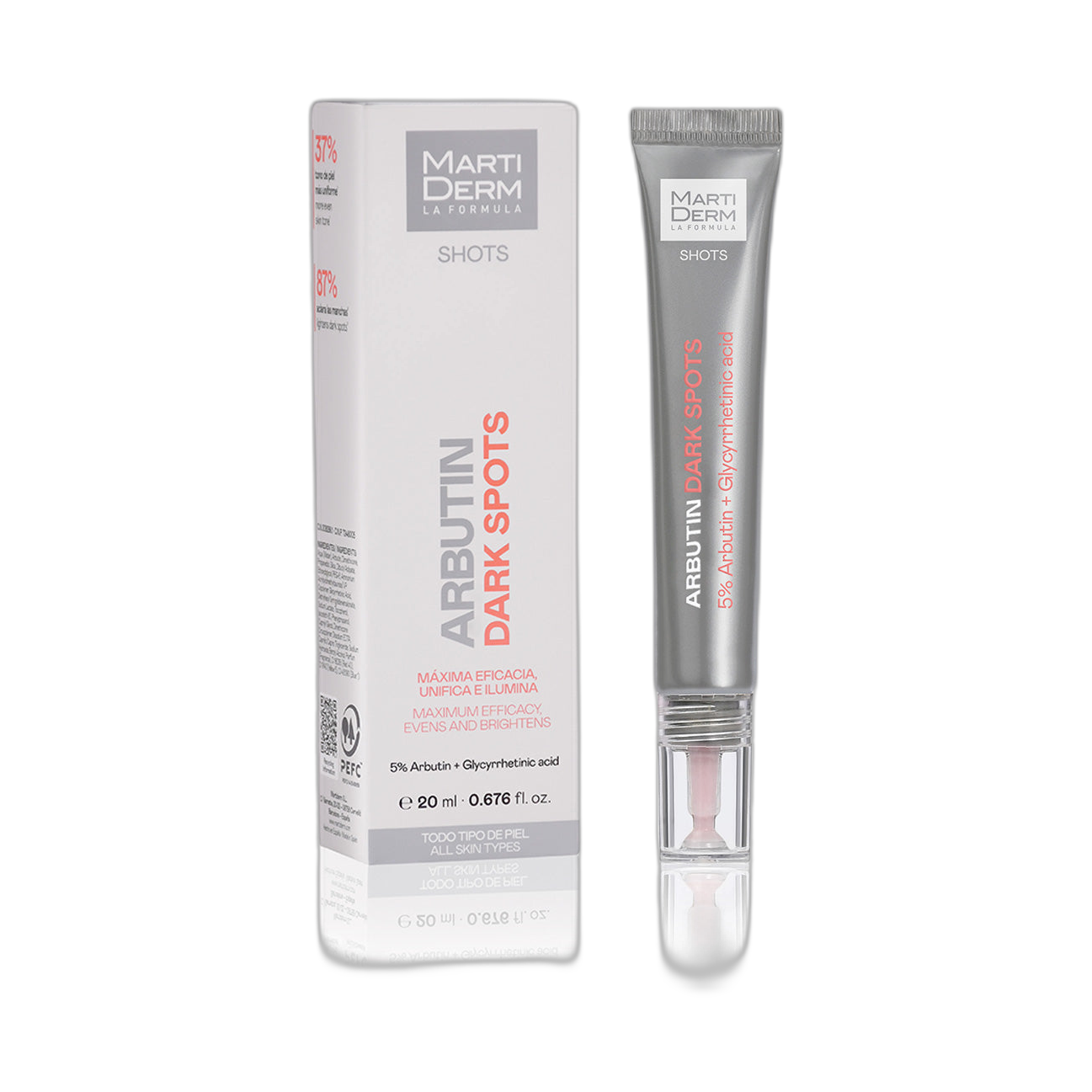 MARTIDERM Shot Arbutin dark spots 20ml (fondo limpio)