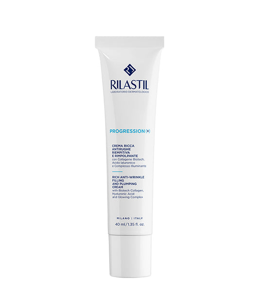 RILASTIL PROGRESSION (+) RICH ANTI-WRINKLE FILLING AND PLUMPING CREAM 40ML