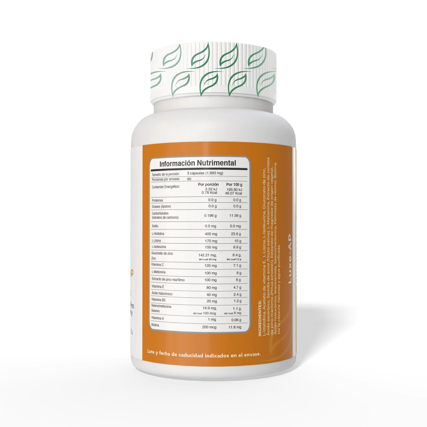 BIOBO LABS luminaskin luxe-ap 180caps 500mg vegetal