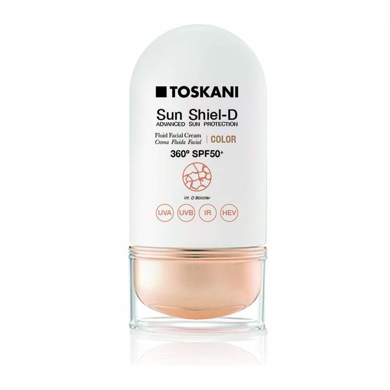 TOSKANI Sun shiel-D spf50+ con color 50ml