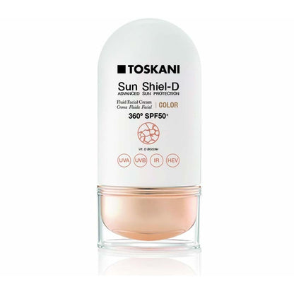 TOSKANI Sun shiel-D spf50+ con color 50ml
